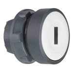 Schneider Electric Harmony XB5 Series White Momentary Push Button Head, 22mm Cutout