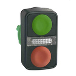 Schneider Electric Harmony XB5 Series Green, Red Push Button Head, 22mm Cutout