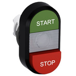 ABB MPD15 Series Green, Red Momentary Push Button, 22mm Cutout