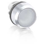 ABB MP1 Series White Momentary Push Button Head, 22.5mm Cutout