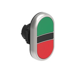 Lovato LPCB71 Series Green, Red Momentary Push Button, 22mm Cutout