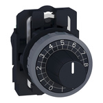 Schneider Electric Harmony XB5 Series Black Potentiometer Push Button Head, 22mm Cutout