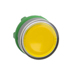 Schneider Electric Harmony XB5 Series Yellow Illuminated Spring Return Push Button Head, 22mm Cutout, IP66, IP67