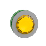 Schneider Electric Harmony XB5 Series Yellow Illuminated Spring Return Push Button Head, 30.5mm Cutout, IP66, IP67