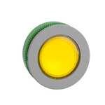 Schneider Electric Harmony XB5 Series Yellow Illuminated Spring Return Push Button Head, 30.5mm Cutout, IP66, IP67