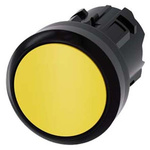 Siemens SIRIUS ACT Series Yellow Latching Push Button, 22mm Cutout, IP66, IP67, IP69K