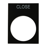 RS PRO Legend Plate for Use with Ptec Push Button, Close