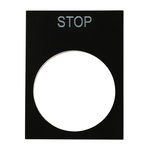 RS PRO Legend Plate for Use with Ptec Push Button, Stop