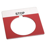 Allen Bradley Legend Plate for Use with 30 mm Push Button, Stop