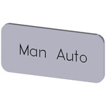 Siemens Labeling plate, Man - Auto