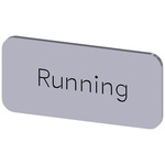 Siemens Labeling plate, Running