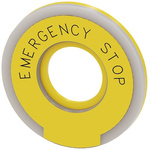 Siemens EMERGENCY STOP backing plate, Emergency Stop