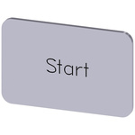 Siemens Labeling plate, Start