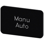 Siemens Labeling plate, Manu - Auto