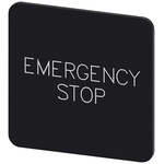 Siemens Labeling plate, Emergency Stop
