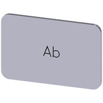 Siemens Labeling plate, Ab