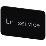 Siemens Labeling plate, En service