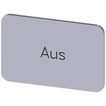 Siemens Labeling plate, Aus