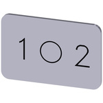 Siemens Labeling plate, 1 - O - 2