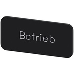Siemens Labeling plate, Betrieb