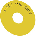Siemens EMERGENCY STOP backing plate, Arrêt d'urgence