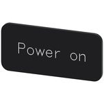 Siemens Labeling plate, Power On