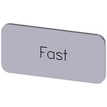 Siemens Labeling plate, Fast