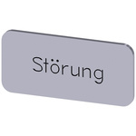 Siemens Labeling plate, Störung