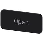 Siemens Labeling plate, Open