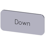 Siemens Labeling plate, Down