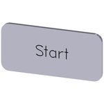 Siemens Labeling plate, Start