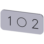 Siemens Labeling plate, 1 - O - 2