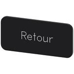 Siemens Labeling plate, Retour