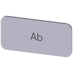 Siemens Labeling plate, Ab