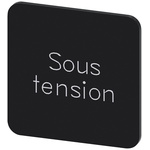 Siemens Labeling plate, Sous Tension