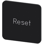 Siemens Labeling plate, Reset