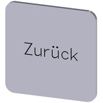 Siemens Labeling plate, Zurück