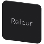 Siemens Labeling plate, Retour
