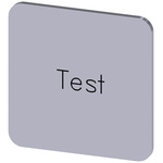 Siemens Labeling plate, Test