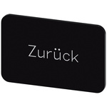 Siemens Labeling plate, Zurück