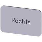 Siemens Labeling plate, Rechts