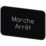 Siemens Labeling plate, Marche Arrêt