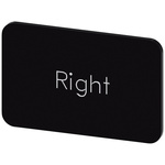 Siemens Labeling plate, Right