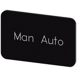Siemens Labeling plate, Man - Auto