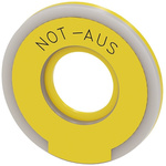 Siemens EMERGENCY STOP backing plate, Not - Aus