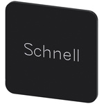 Siemens Labeling plate, Schnell