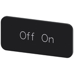 Siemens Labeling plate, Off - On