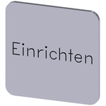 Siemens Labeling plate, Einrichten