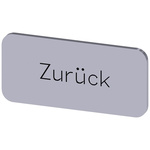 Siemens Labeling plate, Zurück