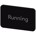 Siemens Labeling plate, Running